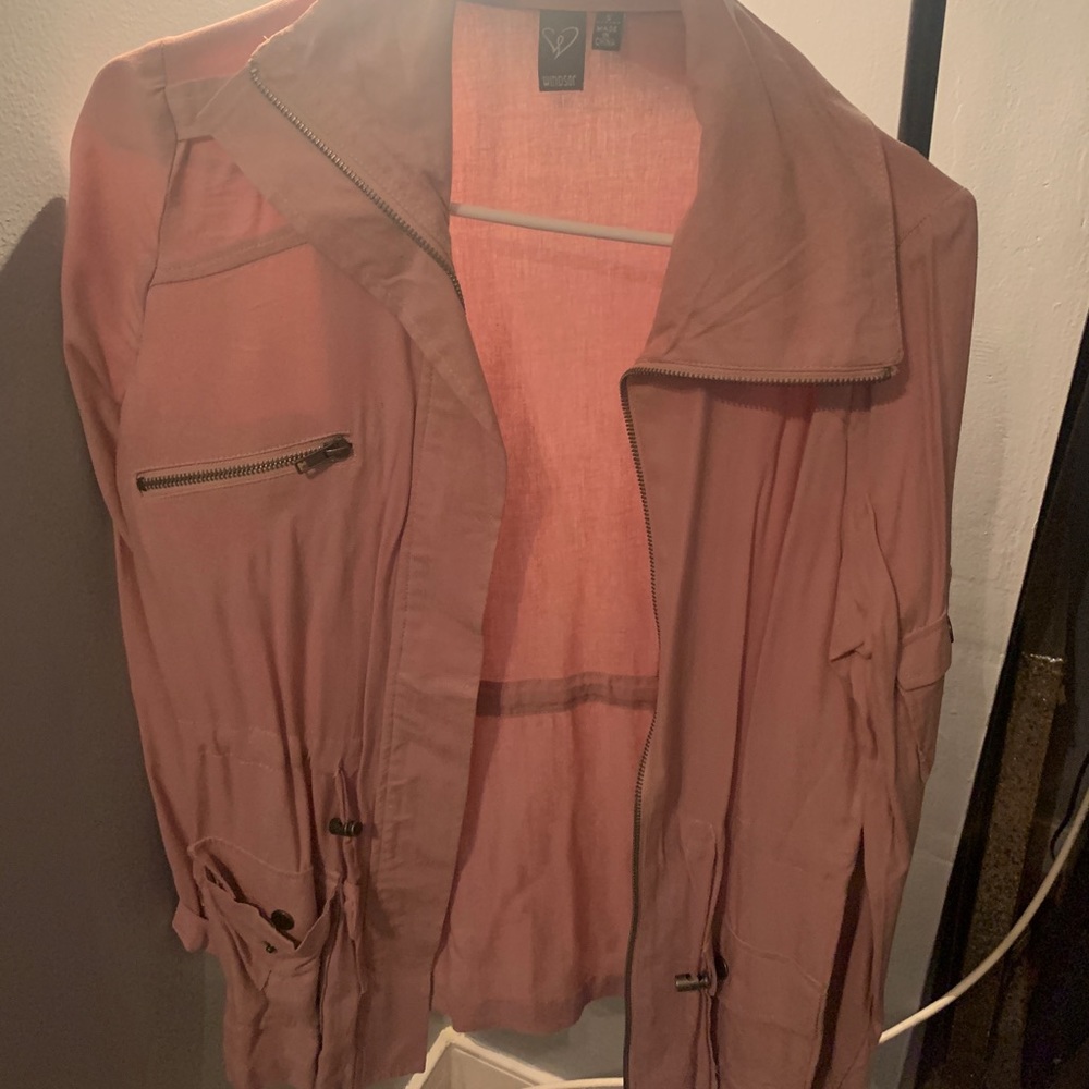 windsor pink spring coat